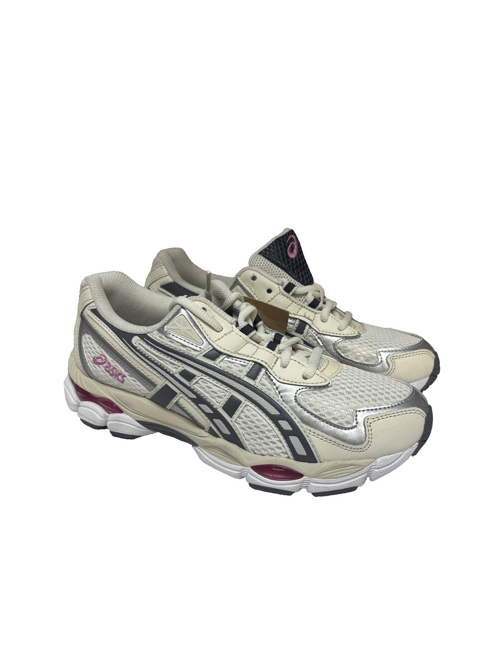Asics Women's 1203A542 Gel-NYC 2055 Running Shoe White/Grey/Pink Size 5.5M